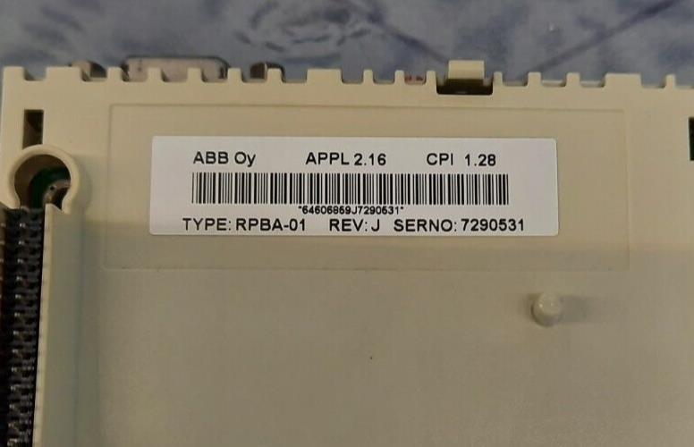 ABB RPBA-01 REV.J PROFIBUS ADAPTER MODULE