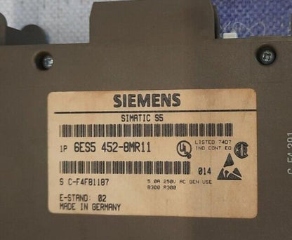 Siemens 1P 6ES5 452-8MR11 SIMATIC S5 Module