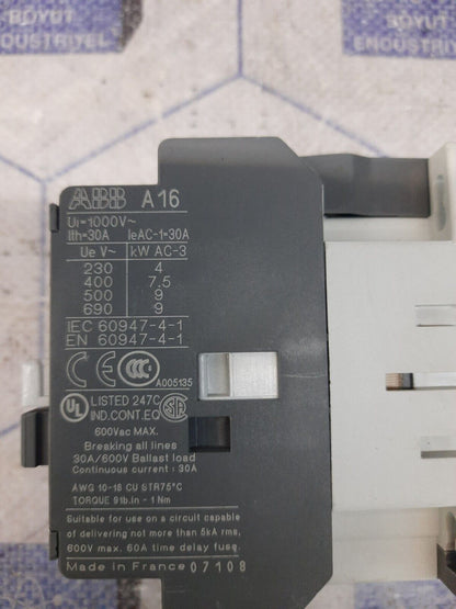 ABB A16-40-00 CONTACTOR