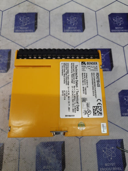 BENDER IRDH275B-435 INSULATION MONITORING DEVICE