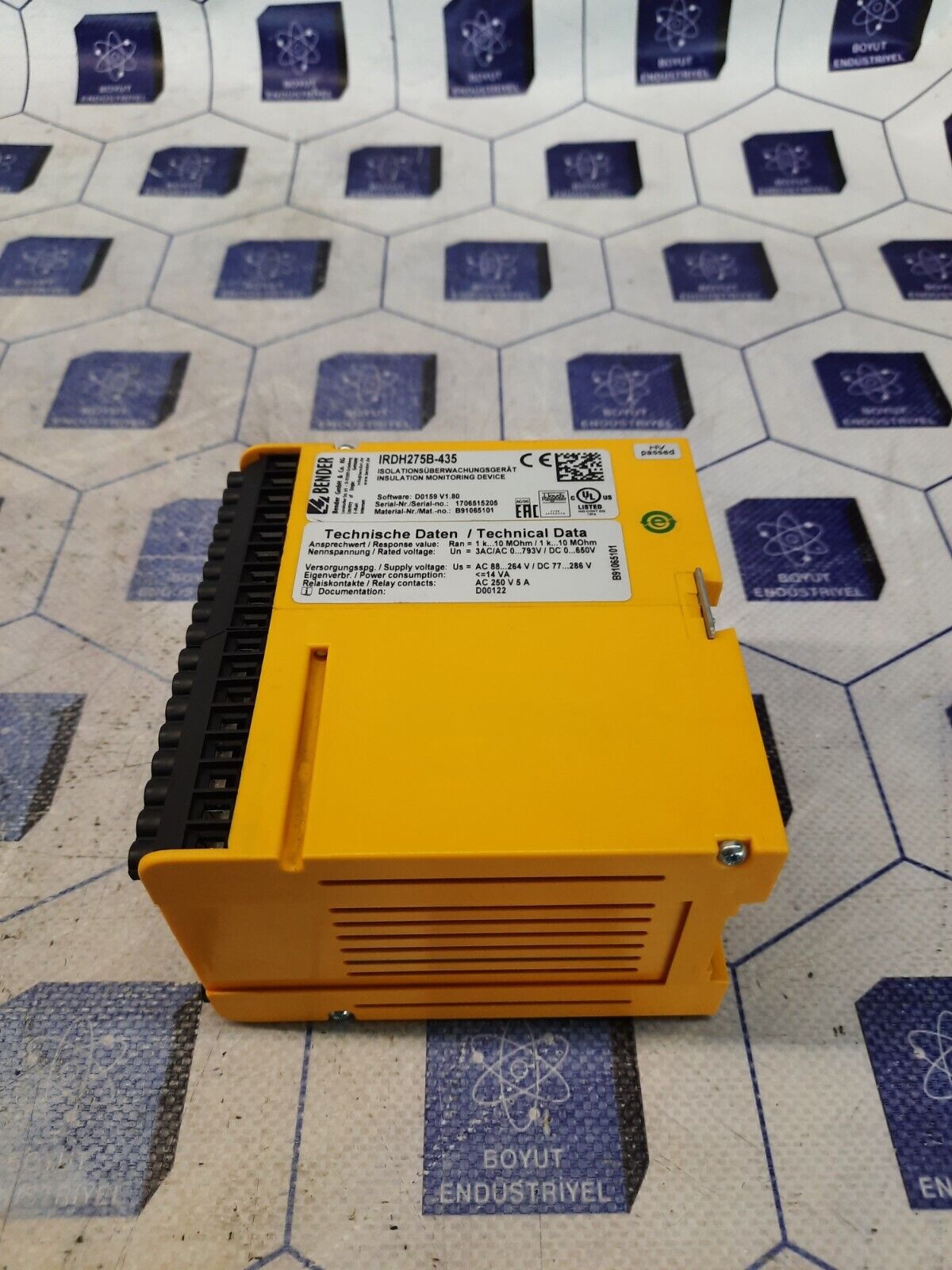 BENDER IRDH275B-435 INSULATION MONITORING DEVICE