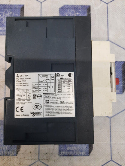 TELEMECANIQUE GV3ME40/25-40A Motor Circuit Breaker
