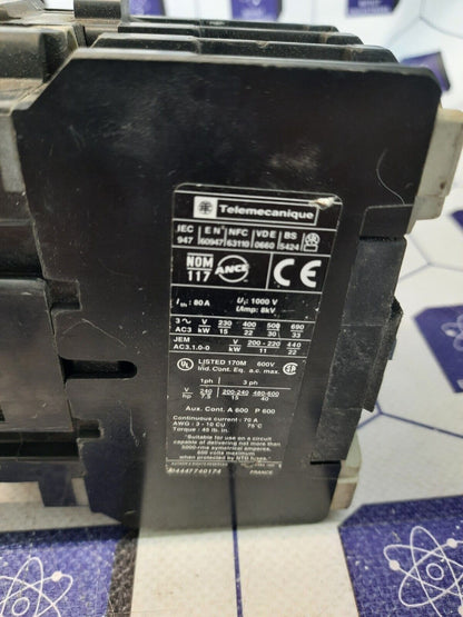 TELEMECANIQUE LC1 D5011 CONTACTOR