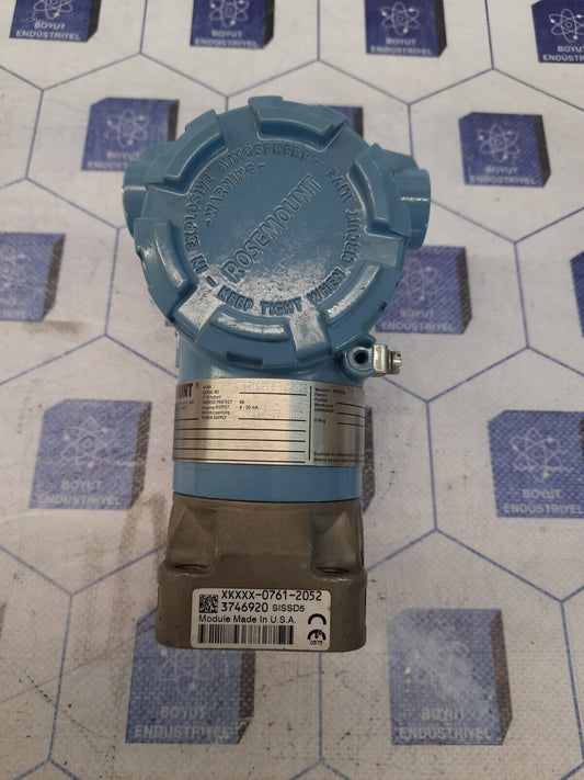 ROSEMOUNT MODEL 3051/3001 (XXXXX-0761-2052)PRESSURE TRANSMITTER