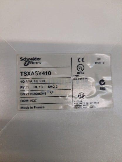 SCHNEIDER ELECTRIC TSXASY410 4 ISOLATED ANALOG OUTPUT