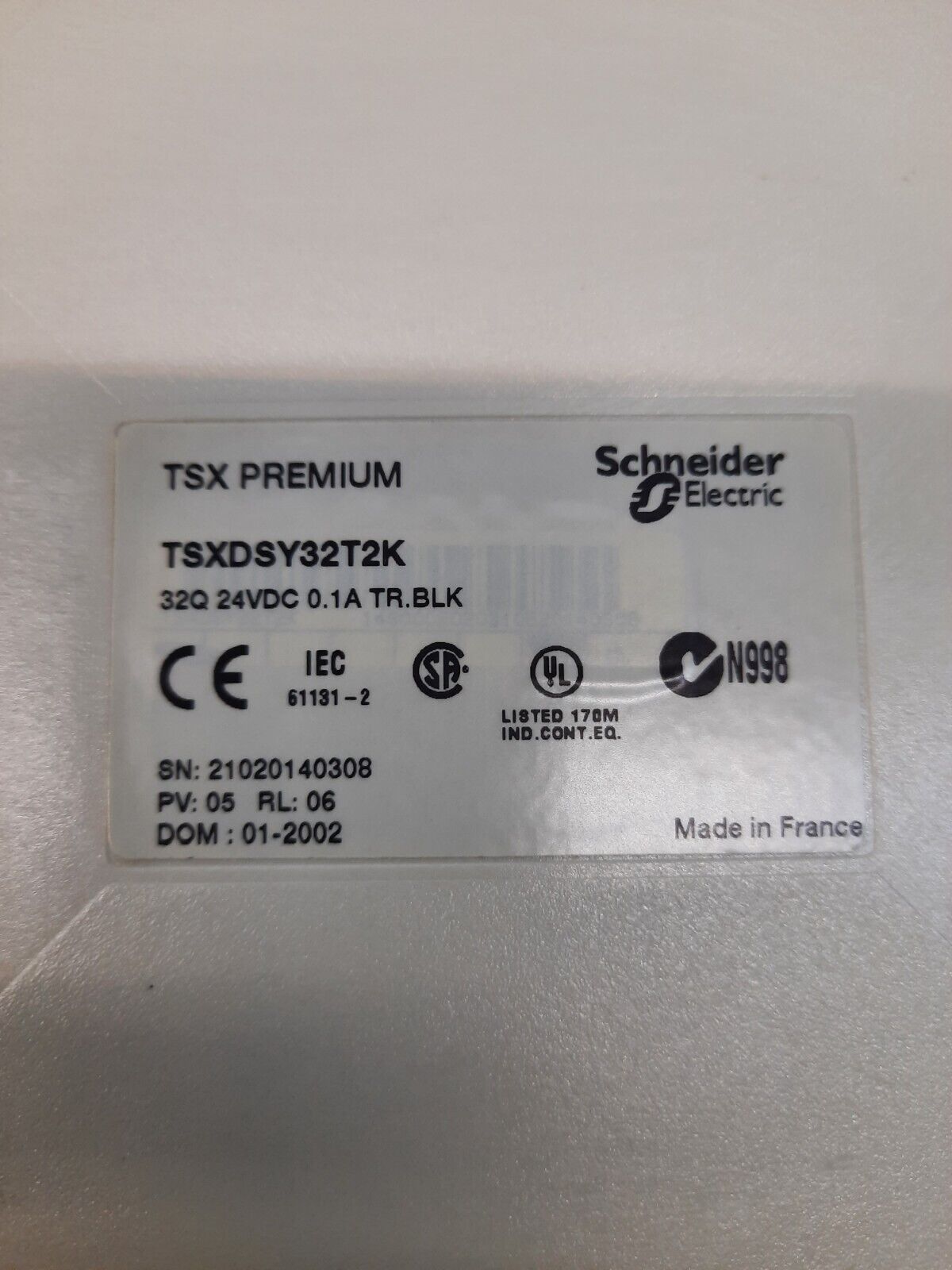 SCHNEIDER ELECTRIC TSXDSY32T2K TSX PREMIUM