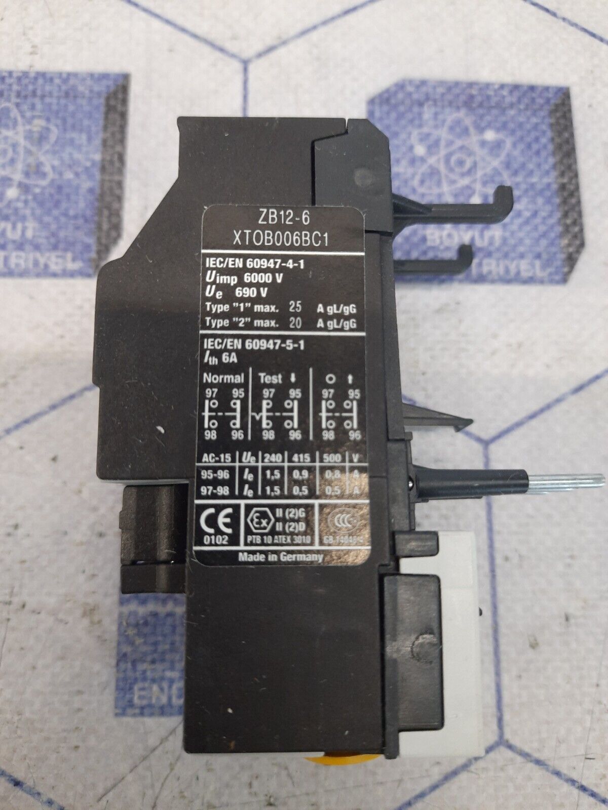 EATON ZB12-6  XTOB006BC1 CONTACTOR