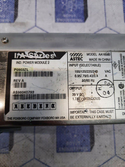 Foxboro Astec P0903ZL I/A Series IND Power Module