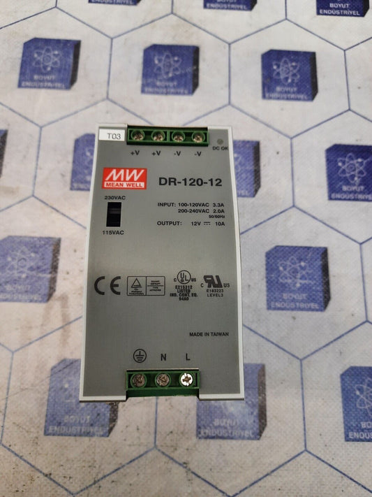 MEAN WELL DR-120-12 POWER SUPPLY MODULE