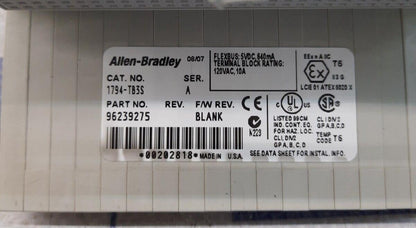 ALLEN-BRADLEY 1794-TB3S Ser.A  TERMINAL BASE MODULE