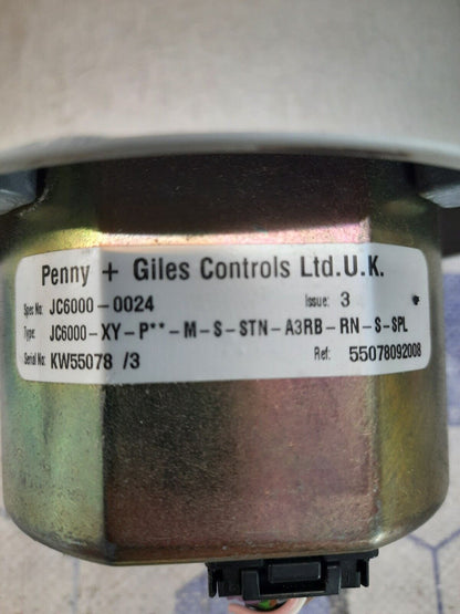 Penny+Giles JC6000-0024 Joystick Controller JC6000-XY-P**-M-S-STN-A3RB-RN-S-SP