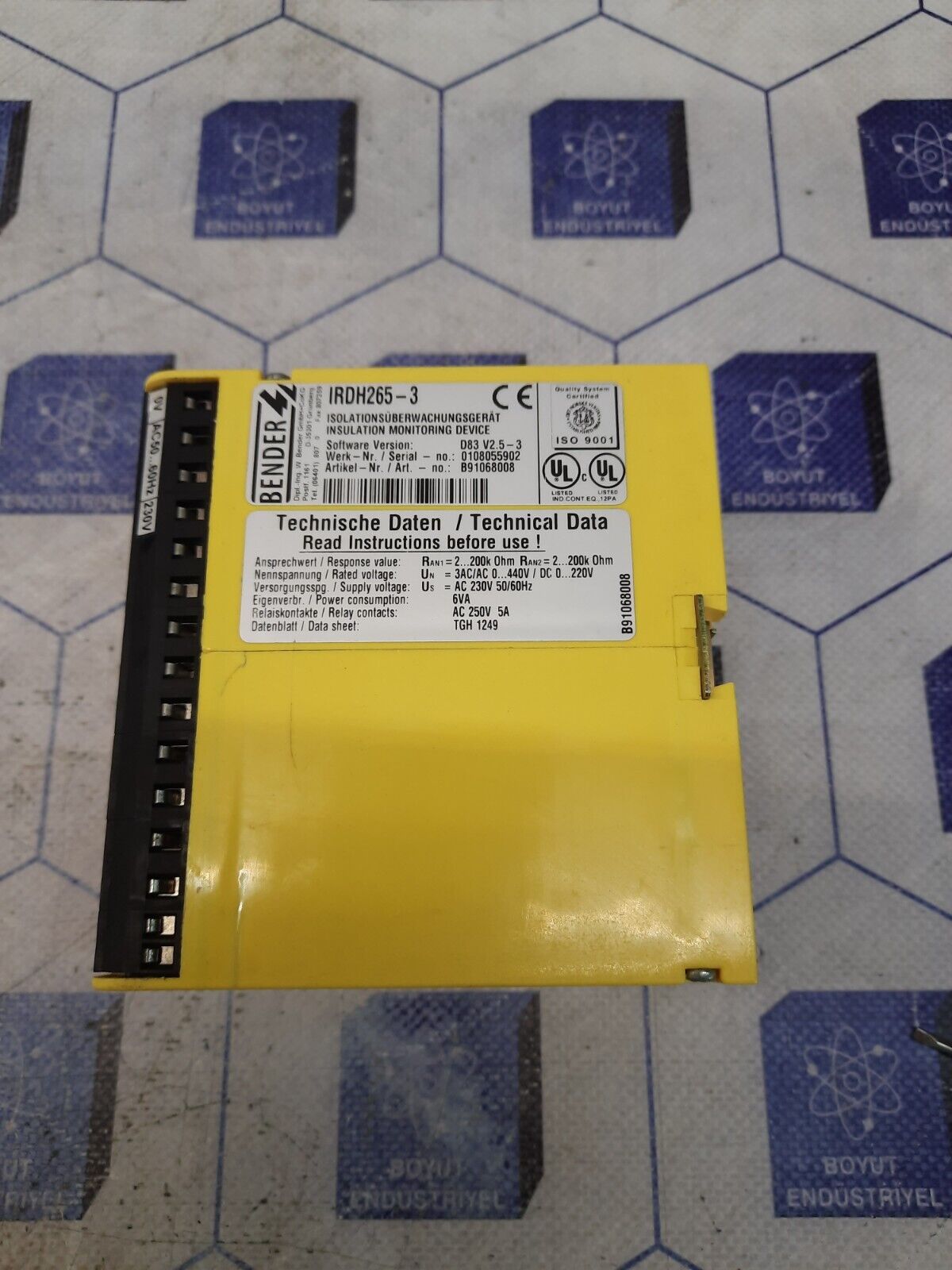 Bender IRDH265-3 INSULATION MONITORING DEVICE