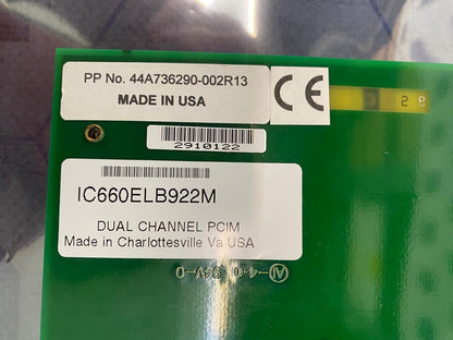 GE Fanuc IC660ELB922M-IC660ELB912J Dual Channel PCIM Card