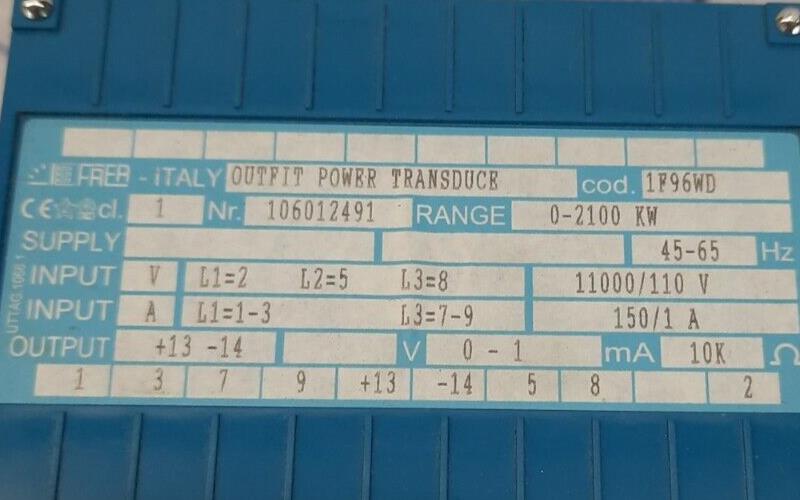 FRER 1F96WD Outfit Power Transducer