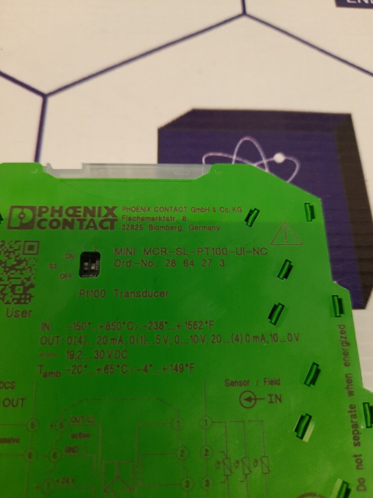 PHOENIX CONTACT MINI MCR-SL-PT100-UI-NC(Ord.No:2864273) SAFETY RELAY