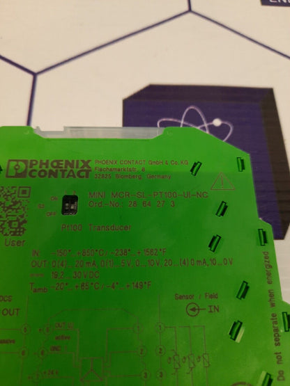 PHOENIX CONTACT MINI MCR-SL-PT100-UI-NC(Ord.No:2864273) SAFETY RELAY