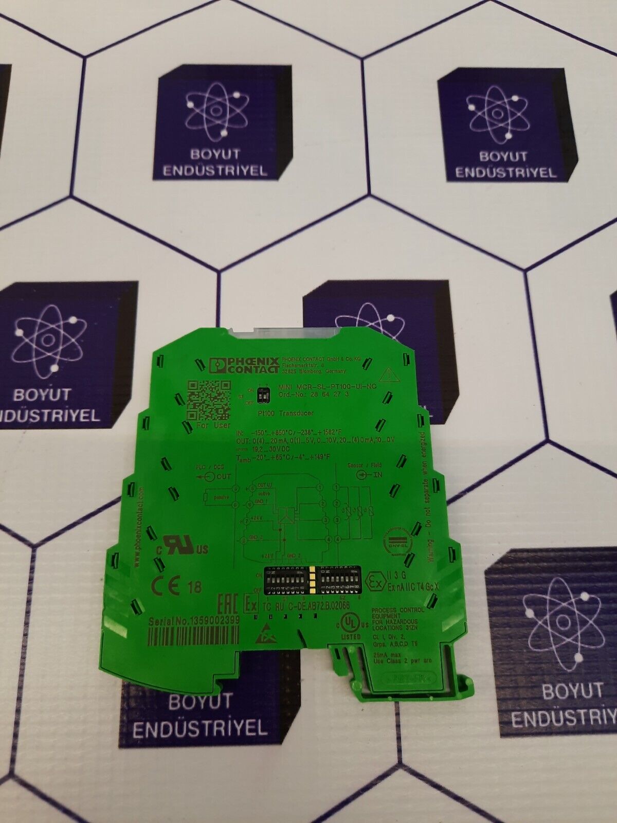 PHOENIX CONTACT MINI MCR-SL-PT100-UI-NC(Ord.No:2864273) SAFETY RELAY