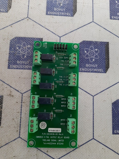 OMNIBUS 530.8036-00 REV.A FAIL OUTPUT RELAY BOARD