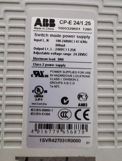 ABB CP-E 24/1.25 (1SVR427031R0000) Switch Mode Power Supply