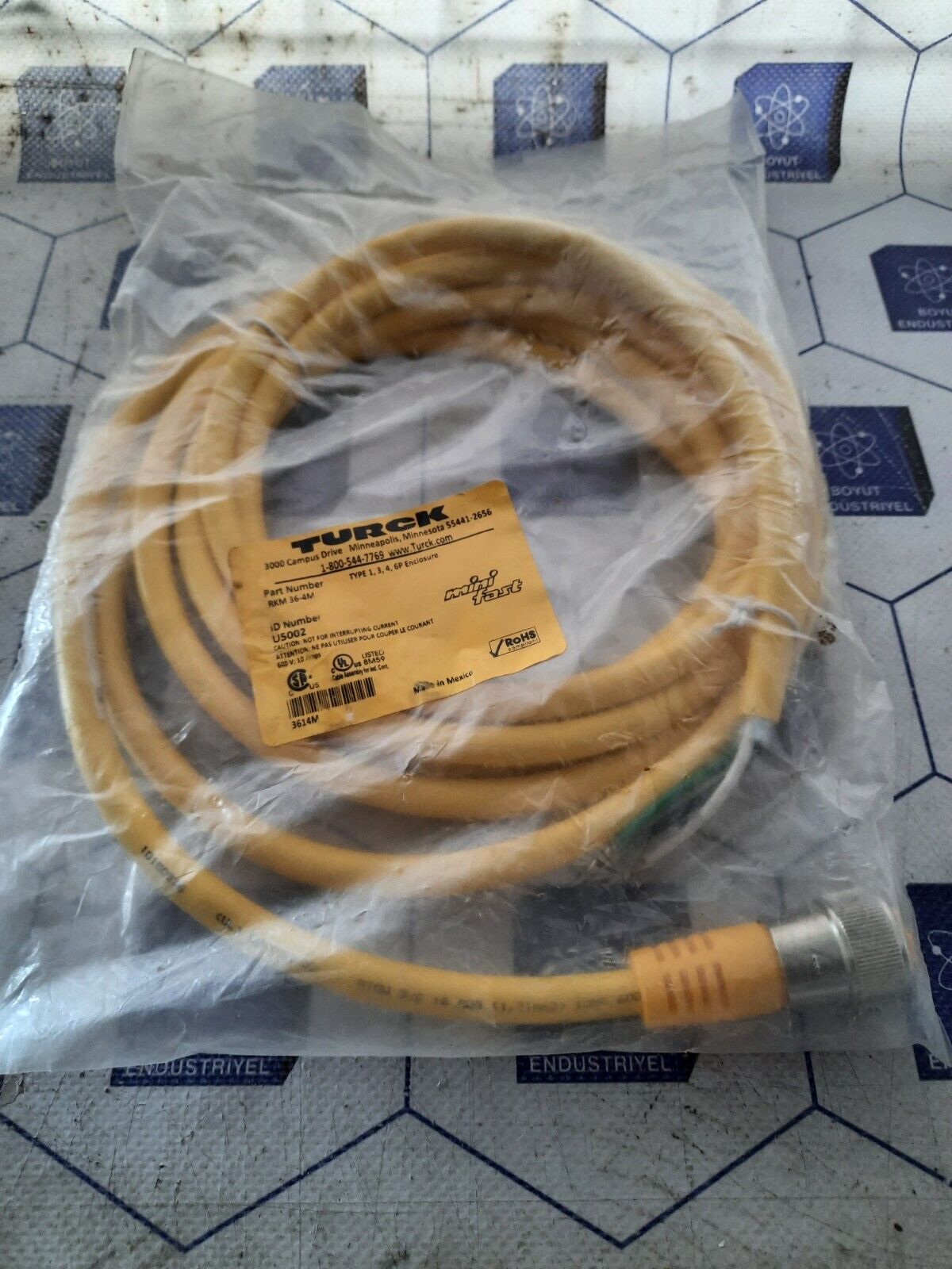 TURCK RKM 36-4M CABLE