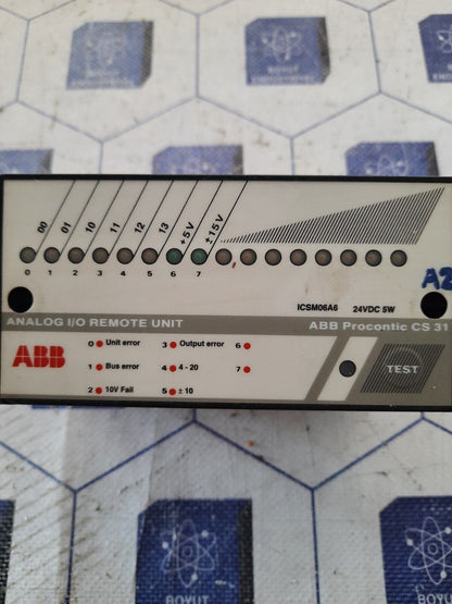 ABB ICSM06A6 PROCONTIC CS 31 ANALOG I/O REMOTE UNIT