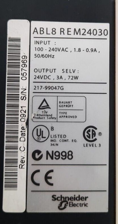 SCHNEIDER ELECTRIC ABL8 REM24030 Power Supply Module