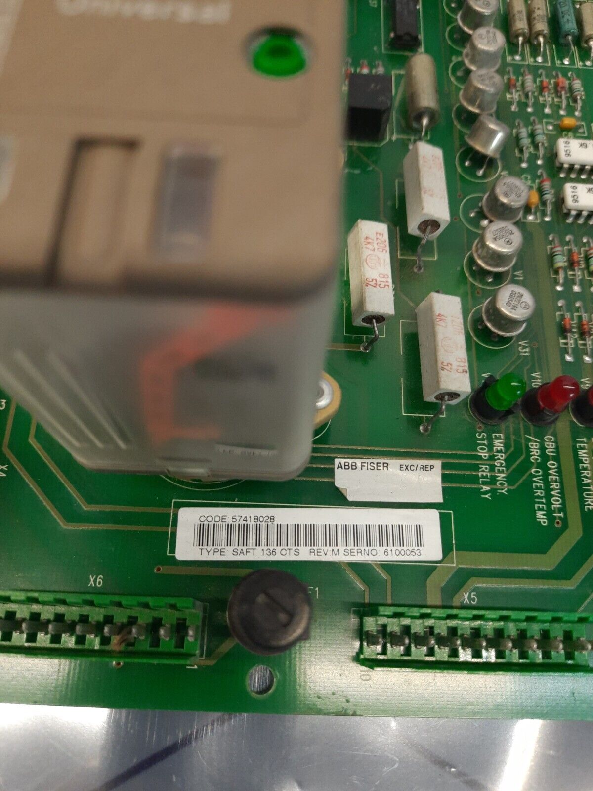 ABB SAFT 136 CTS REV.M CODE:57418028 5761042-5N