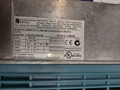 EUROTHERM DRIVES AC 690+ INTEGRATOR SERIES (690PC)