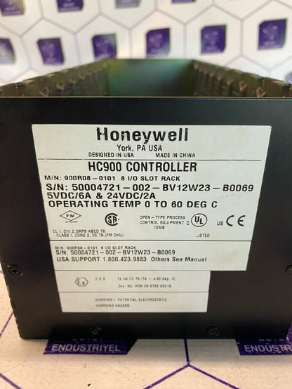HONEYWELL 900R08-0101 HC900 CONTROLLER 8 I/O SLOT RACK