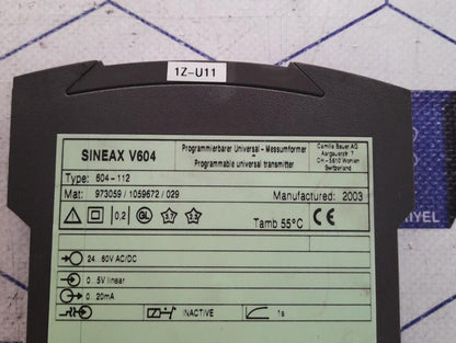 CAMILLE BAUER SINEAX V604 (604-122)Programmable Universal transmitter