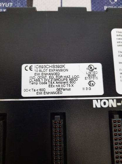 GE FANUC IC693CHS392K 10 SLOT BASE EXPANSION RACK