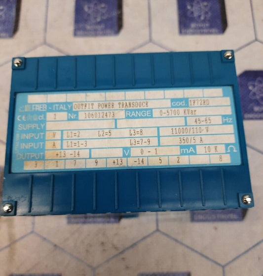 FRER 1F72RD OUTFIT POWER TRANSDUCE