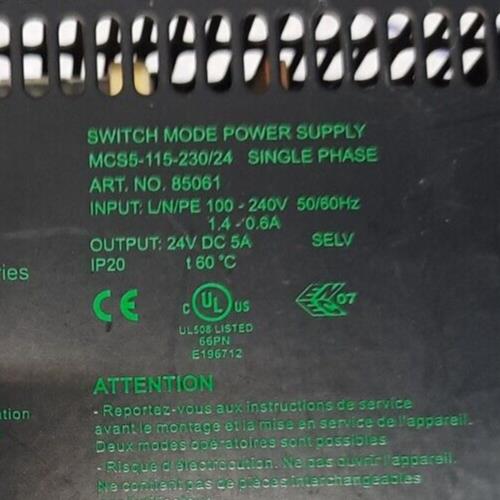 Murr Elektronik MCS5-115-230/24 Switch Mode Power Supply