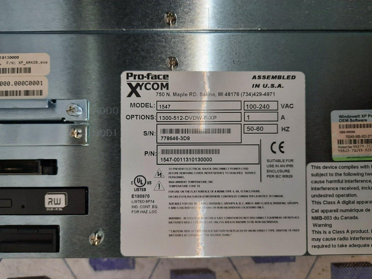 XYCOM PRO-FACE MODEL:1547 (1547-0011310130000)
