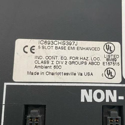 GE FANUC IC693CHS397J BASE 5 SLOT