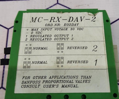 Micro-Control AS MC-RX-DAV-2 Ord.Nr:E02DAV Electronic Housing Enclosure