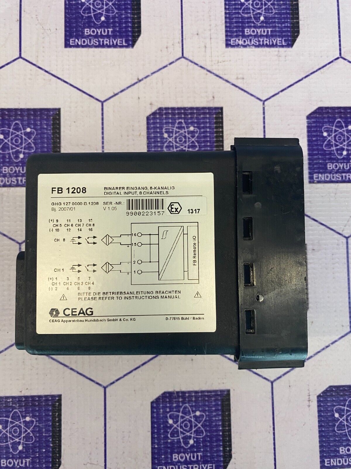 CEAG FB 1208 DIGITAL INPUT, 8 CHANNELS