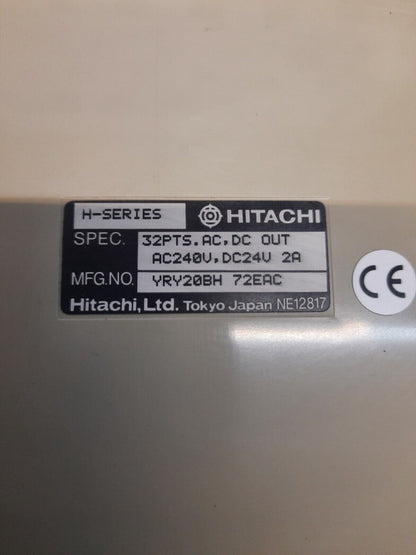 HITACHI YRY20BH 32PTS.AC.DC.OUT 240VAC 24VDC 2A OUTPUT MODULE