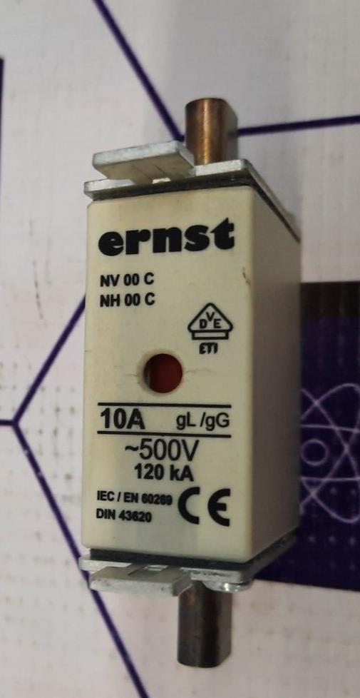 ERNST NH 10A 500V DIN43620 Fuse Insert