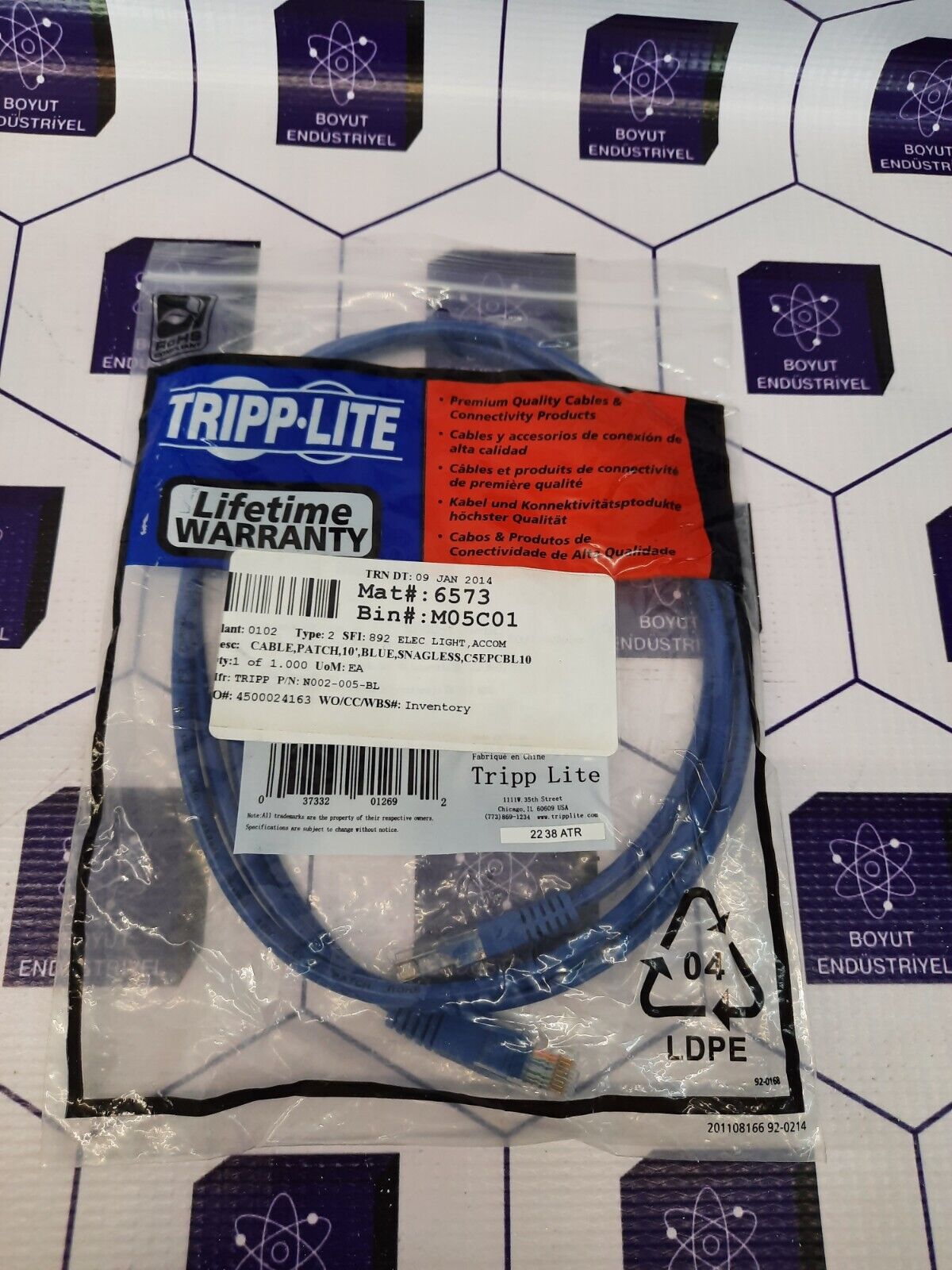TRIPP LITE N002-005-BL CABLE
