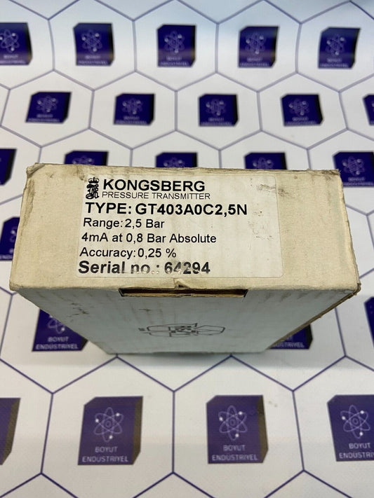 Kongsberg GT403A0C2.5N Pressure Transmitter