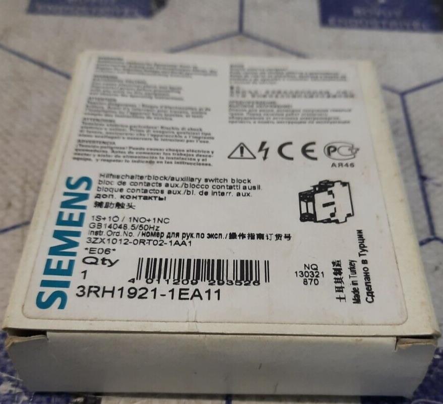 Siemens 3RH1921-1EA11 Auxiliary Contact Block