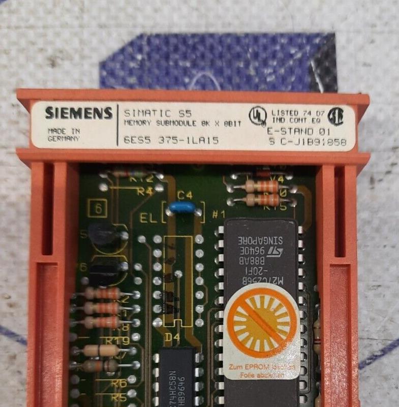 SIEMENS 6ES5 375-1LA15 SIMATIC MEMORY MODULE