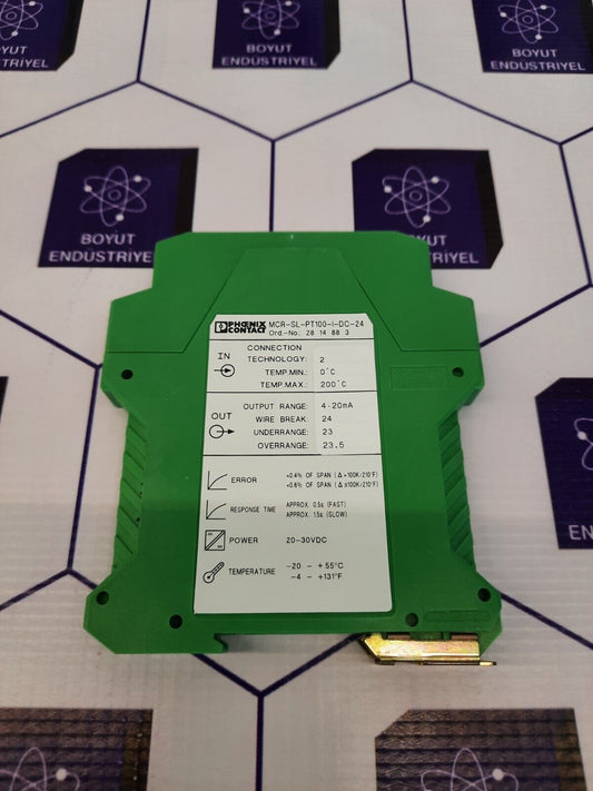 PHOENİX CONTACT MCR-SL-PT100-I-DC-24 (Ord-No:2814883) Temperature Transmitter