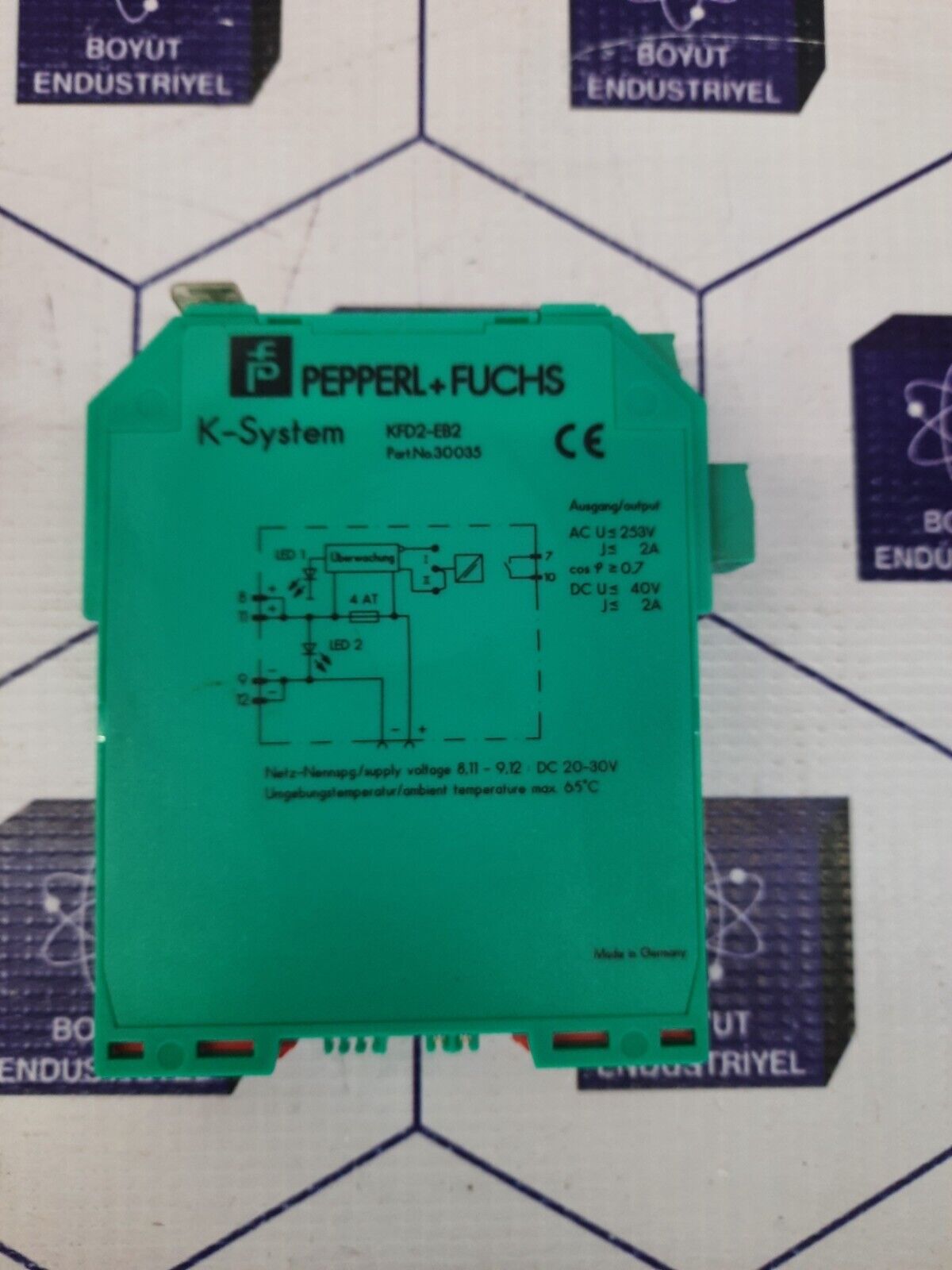 PEPPERL +FUCHS K-SYSTEM KFD2-EB2 PART NO:30035