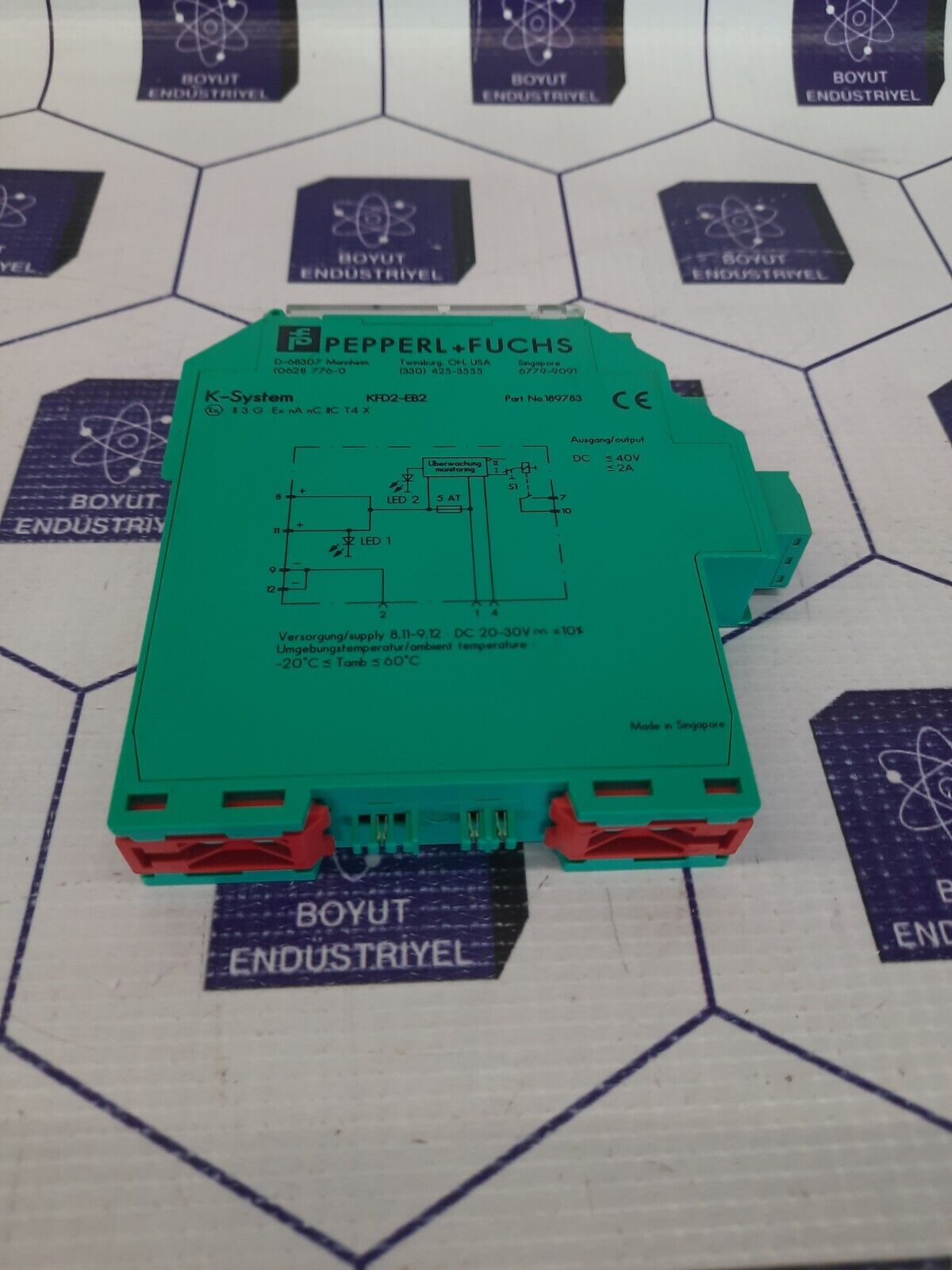 PEPPERL +FUCHS K-SYSTEM KFD2-EB2 PART NO 189783