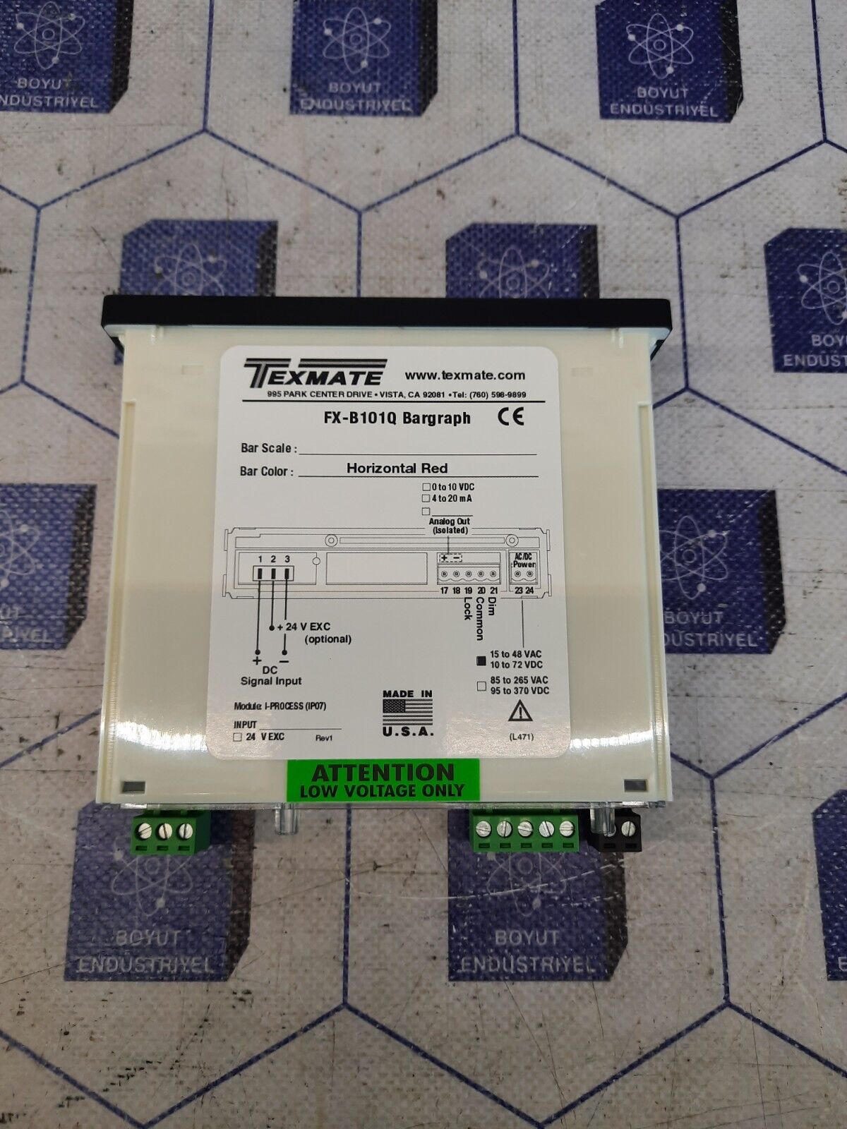Texmate Fx-b101Q Bargraph Diverter Manifold Pressure