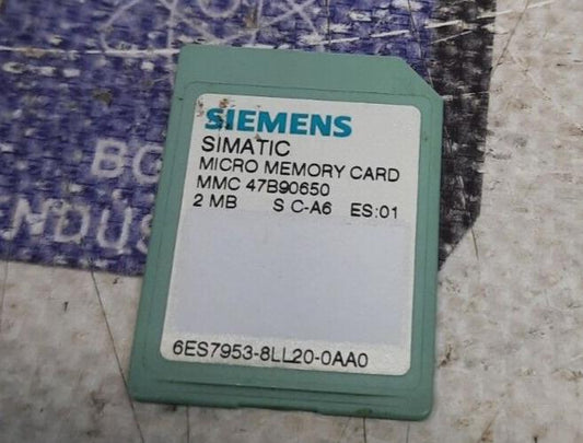 SIEMENS 6ES7 953-8LL20-0AA0 SIMATIC MICRO MEMORY CARD