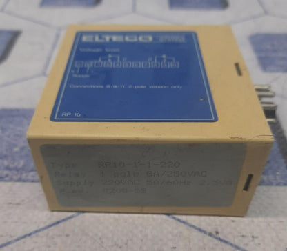 ELTECO RP 10-RP10-1-1-220 CONTROL SYSTEM VOLTAGE LEVEL