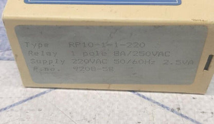 ELTECO RP 10-RP10-1-1-220 CONTROL SYSTEM VOLTAGE LEVEL